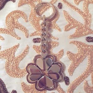 Kate Spade GOLD Legacy Logo Keychain/Bag Ornament 🌸PRICED FOR QUICK SALE🌸